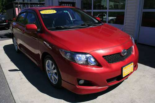 2009 TOYOTA COROLLA "S" 5SPD MANUAL-BEAUTIFUL BARCELONA RED! for sale in Barre, VT