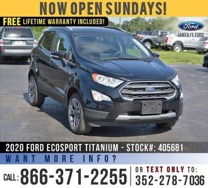 *** 2020 Ford EcoSport Titanium *** SAVE Over $5,000 off MSRP! -... for sale in Alachua, FL