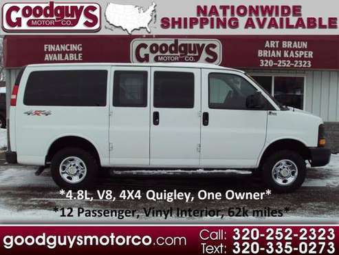 2011 Chevrolet Express Passenger 2500 135 1LS 4X4 QUIGLEY 12... for sale in waite park, WI