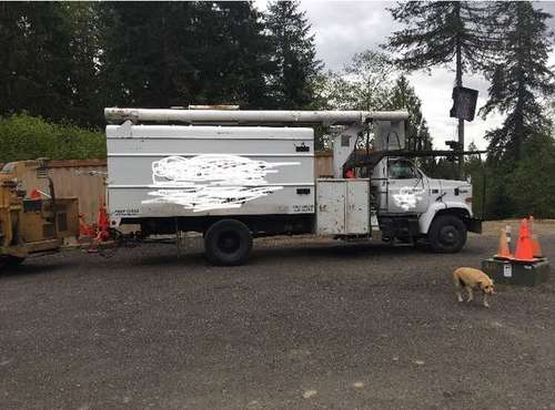 86 GMC Bucket truck - cars & trucks - by owner - vehicle automotive... for sale in Marysville, WA