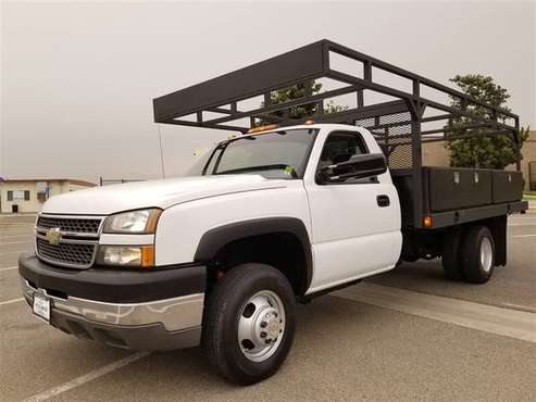 2005 CHEVROLET C3500 FLAT BED SERVICE TRUC ,LADDER RACK,ONLY 81K MIL... for sale in Santa Ana, CA