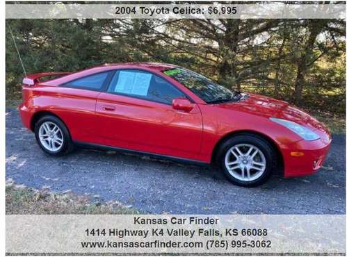 TOYOTA CELICA **75,000 MILES**1OWNER 0ACCIDENT RED SPORTS... for sale in VALLLEY FALLS, KS