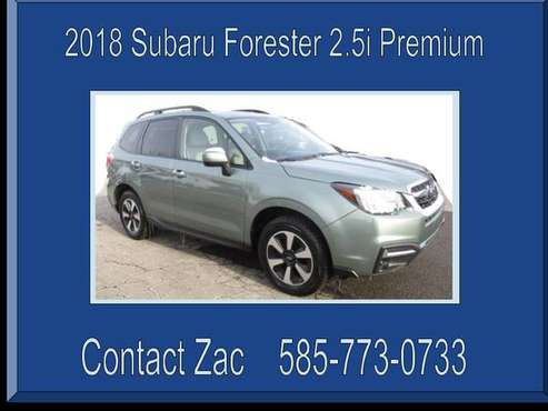 2018 GREEN SUBARU FORESTER 2.5i Premium ~ Manual Transmission! -... for sale in Bloomfield, NY