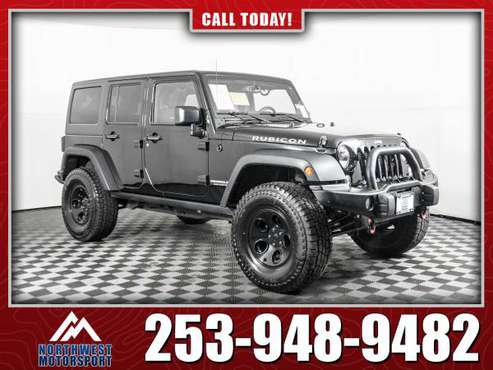 Lifted 2014 Jeep Wrangler Unlimited Rubicon 4x4 for sale in PUYALLUP, WA