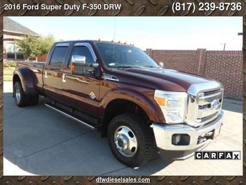 2016 Ford F 350 DRW 4WD Crew Cab DUALLY Lariat SUNROOF NAVIGATION AS... for sale in Lewisville, TX