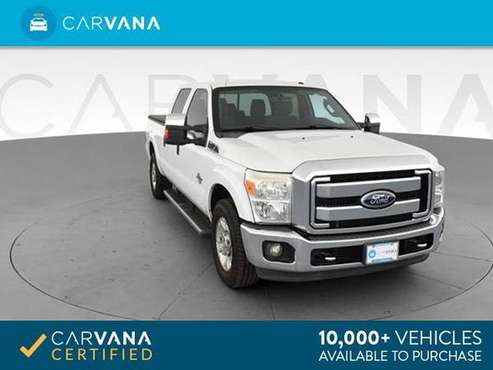2011 Ford F250 Super Duty Crew Cab XLT Pickup 4D 6 3/4 ft pickup White for sale in Cleveland, OH