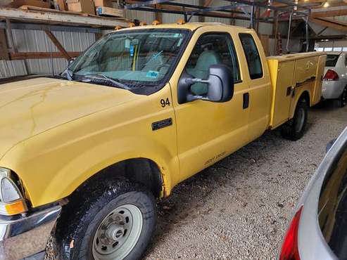 2002 FORD F250SD 4x4 7 3L DIESEL EXT CAB WITH PLOW MOUNT/UTILITY BED for sale in Fox_Lake, WI