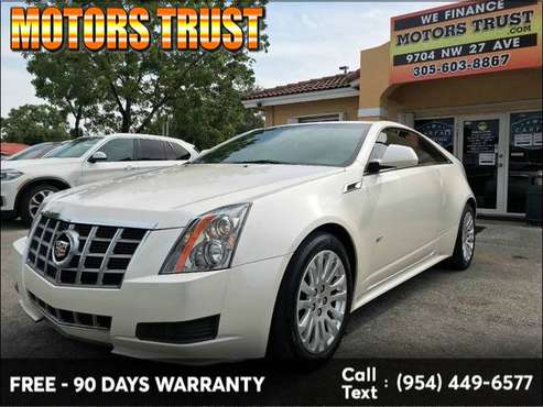 2012 Cadillac CTS Coupe 2dr Cpe RWD 90 Days Car Warranty for sale in Miami, FL