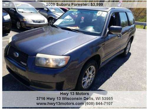 2008 Subaru Forester Sports 2.5 X AWD 4dr Wagon 4A 200752 Miles -... for sale in Wisconsin dells, WI