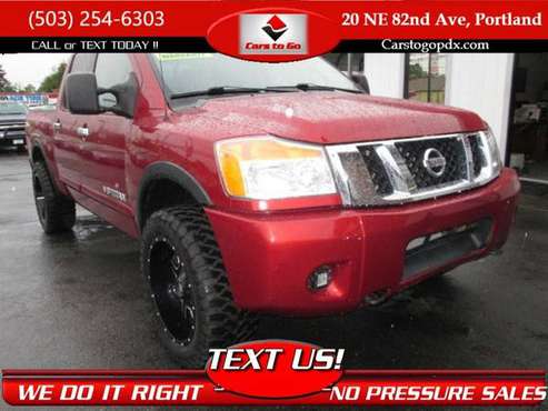 2013 Nissan Titan Crew Cab PRO-4X Pickup 4D 5 1/2 ft Cars and Trucks for sale in Portland, OR