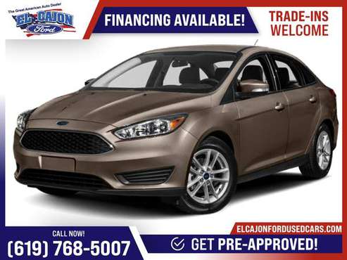 2018 Ford Focus SEL FOR ONLY 257/mo! - - by dealer for sale in Santee, CA