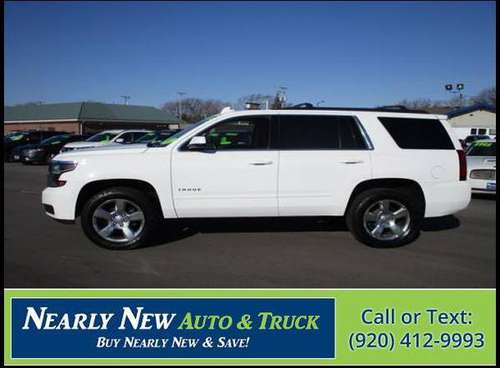 2017 Chevrolet Chevy Tahoe Ls White Suv - cars & trucks - by dealer... for sale in Green Bay, WI