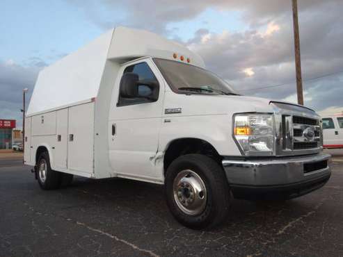 2012 FORD E350 CATAWAY PLUMBERS ELECTRICIAN CARGO DUALLY TRUCK FINANCE for sale in ARLINGTON TX 76011, TX