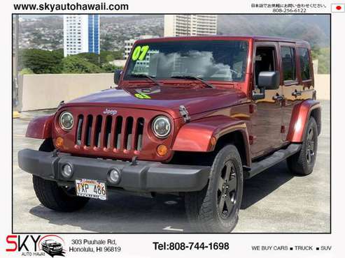 2007 *Jeep* *Wrangler* *2WD 4dr Unlimited Sahara* Ma - cars & trucks... for sale in Honolulu, HI