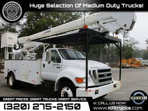 2008 Ford F750 F 750 F-750 Super Duty 55ft 55 ft 55-ft Bucket Truck for sale in Dassel, MN