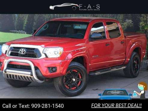 2015 Toyota Tacoma PreRunner pickup Barcelona Red Metallic - cars & for sale in Glendale, CA