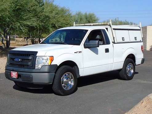 2014 FORD F150 STANDARD CAB WORK TRUCK WITH UTILITY SHELL for sale in phoenix, NM