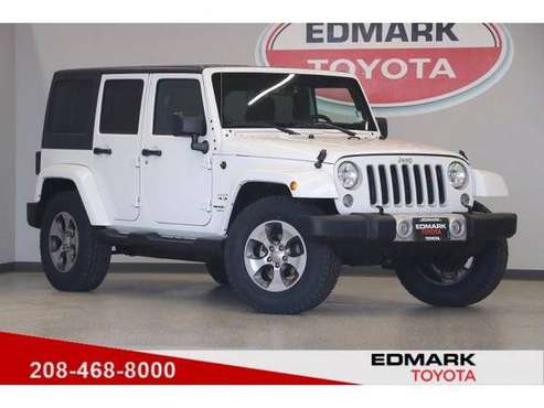 2018 Jeep Wrangler JK Unlimited Sahara Convertible Bright White for sale in Nampa, ID