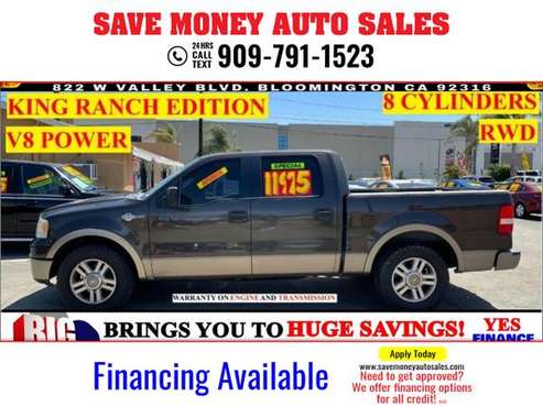 2006 Ford F-150 SUPERCREW 139KING RANCHRWD - - by for sale in BLOOMINGTON, CA
