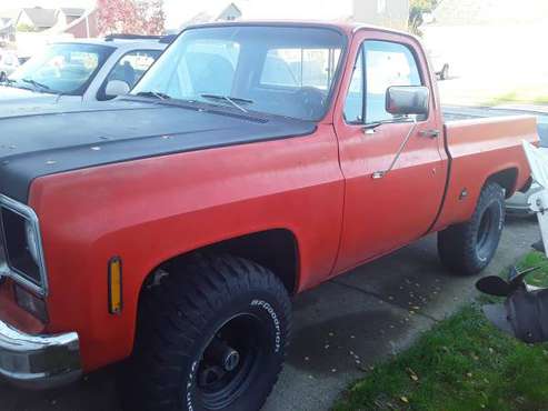 1978 Chevy K15 pickup shortwide - cars & trucks - by owner - vehicle... for sale in Longview, OR