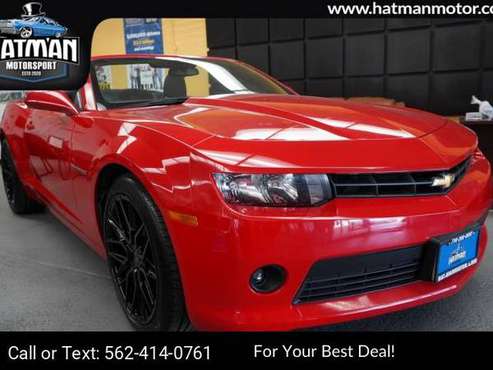 2015 Chevy Chevrolet Camaro LT Convertible Red Hot - cars & trucks -... for sale in Buena Park, CA