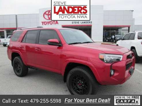 2019 Toyota 4Runner SR5 Premium suv Red - - by dealer for sale in ROGERS, AR