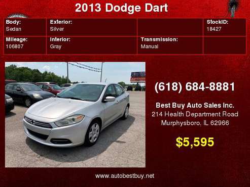 2013 Dodge Dart Aero 4dr Sedan Call for Steve or Dean for sale in Murphysboro, IL