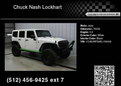 2014 Jeep Wrangler Unlimited 4WD 4dr Rubicon X for sale in Lockhart, TX
