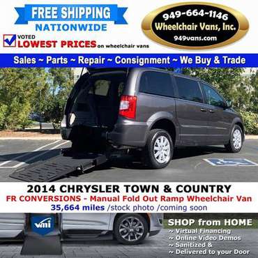 2014 Chrysler Town & Country Touring Wheelchair Van FR Conversions for sale in LAGUNA HILLS, UT