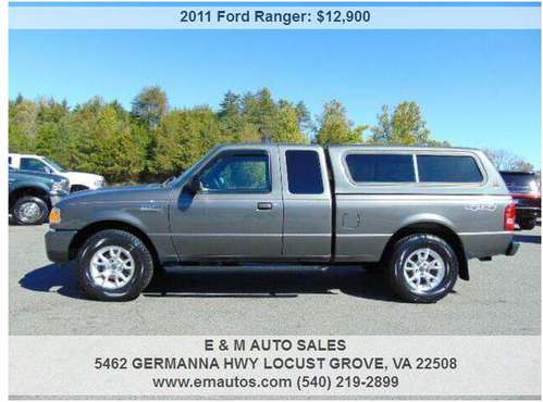 2011 Ford Ranger XLT 1 Owner for sale in LOCUST GROVE, VA