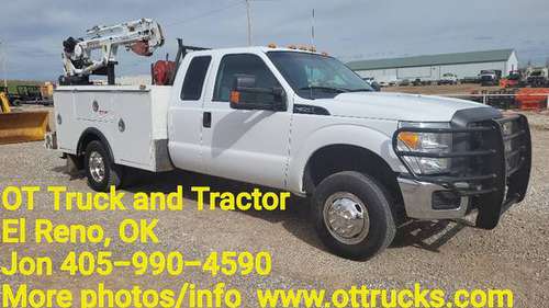 2014 Ford F-350 4wd 3200lb Crane Extended Cab 9ft Service Utility for sale in Oklahoma City, OK