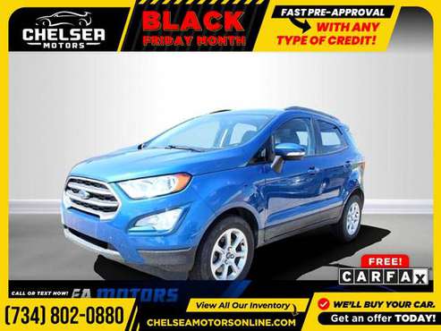 $254/mo - 2019 Ford EcoSport SE - Easy Financing! - cars & trucks -... for sale in Chelsea, MI