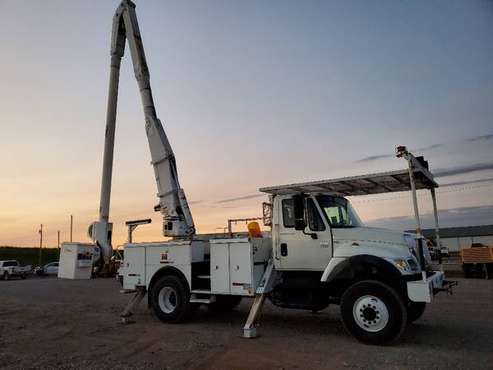 2004 International 7400 4x4 4wd 55ft Insulated Bucket Truck Alter... for sale in Oklahoma City, OK