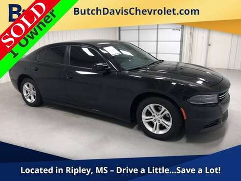 Sporty Black 2016 Dodge Charger SE 4D Sedan w Alloy Wheels For Sale for sale in Ripley, MS