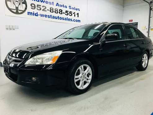 2006 Honda Accord EX-L Black Beauty! Very Clean! Perfect Carfax. NICE! for sale in Eden Prairie, MN