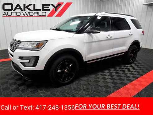2017 Ford Explorer XLT 4WD suv White - cars & trucks - by dealer -... for sale in Branson West, MO