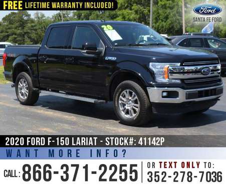 2020 Ford F150 Lariat 4WD SYNC - Tonneau Cover - Ecoboost for sale in Alachua, GA