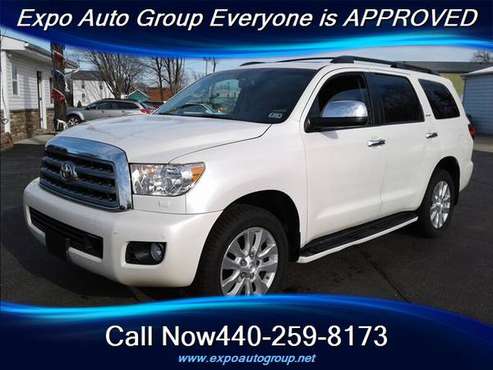 2013 TOYOTA SEQUOIA PLATINUM.BEAUTIFUL TRUCK LOOK.REBUILT OHIO TITLE... for sale in Perry, OH