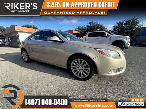 $132/mo - 2011 Buick Regal CXL Turbo Oshawa - 100 Approved! - cars &... for sale in Kissimmee, FL