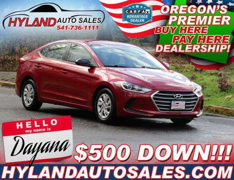 2017 HYUNDAI ELANTRA SE @ HYLAND AUTO SALES👍 - cars & trucks - by... for sale in Springfield, OR