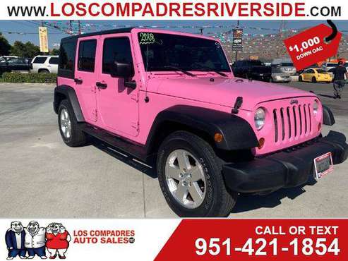 2008 Jeep Wrangler Unlimited X -$1,000 Down and Your Job, Drives... for sale in Riverside, CA