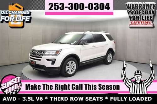 2018 Ford Explorer XLT AWD SUV 4WD 4X4 THIRD ROW SEATS TAHOE for sale in Sumner, WA