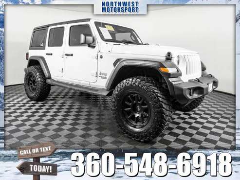 Lifted 2019 *Jeep Wrangler* Unlimited Sport 4x4 - cars & trucks - by... for sale in Marysville, WA