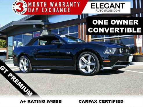 2011 Ford Mustang GT Premium ONE OWNER 53K MILES CONVERTIBLE Convertib for sale in Beaverton, OR
