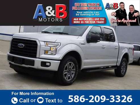2017 Ford F150 XL 4WD SuperCrew 5 5 Box pickup Silver - cars & for sale in Roseville, MI