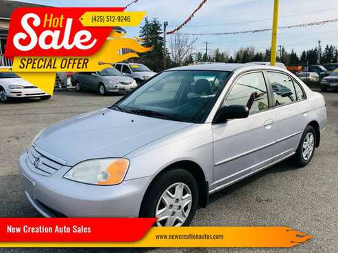 2003 Honda Civic EX Best Prices at New Creation Auto - cars & for sale in Seattle, WA