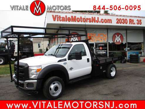 2014 Ford Super Duty F-550 DRW 9 FLAT BED 4X4 DIESEL for sale in south amboy, VT
