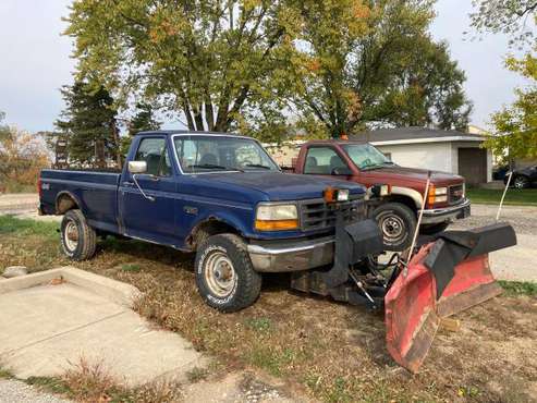 95 f250 with snow plow - cars & trucks - by owner - vehicle... for sale in Elkhart, IN