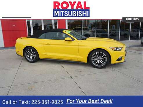 2015 Ford Mustang EcoBoost Premium coupe Triple Yellow Tri-Coat for sale in Baton Rouge , LA