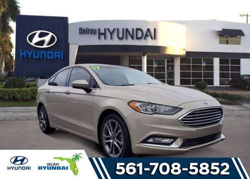 2017 Ford Fusion SE FWD - cars & trucks - by dealer - vehicle... for sale in Delray Beach, FL